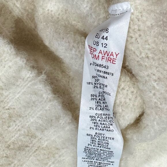 Topshop Knit Fluffy Relaxed Ultimate Sweater Women’s 12 - Picture 4 of 5